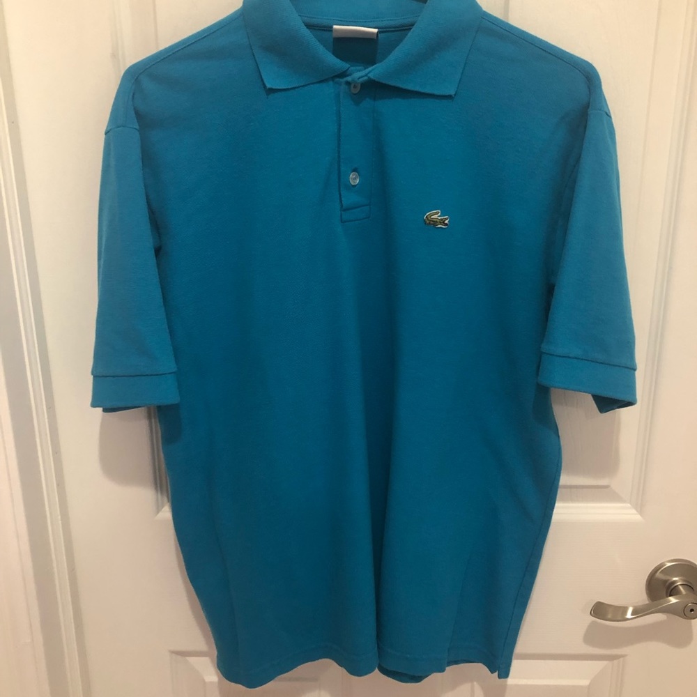 Men’s Lacoste Shirt Size 7 Teal Color